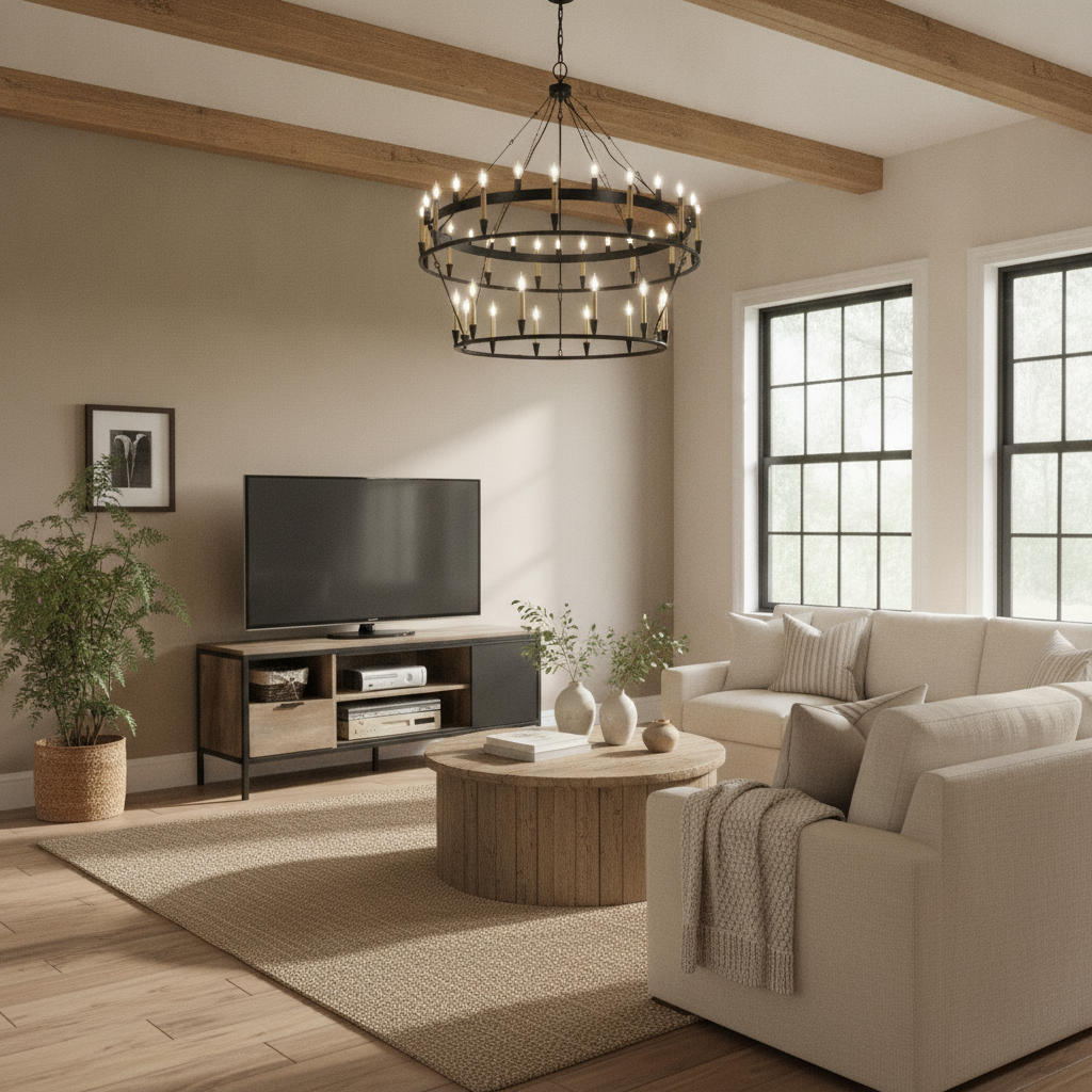 How to Build a Farmhouse Living Room