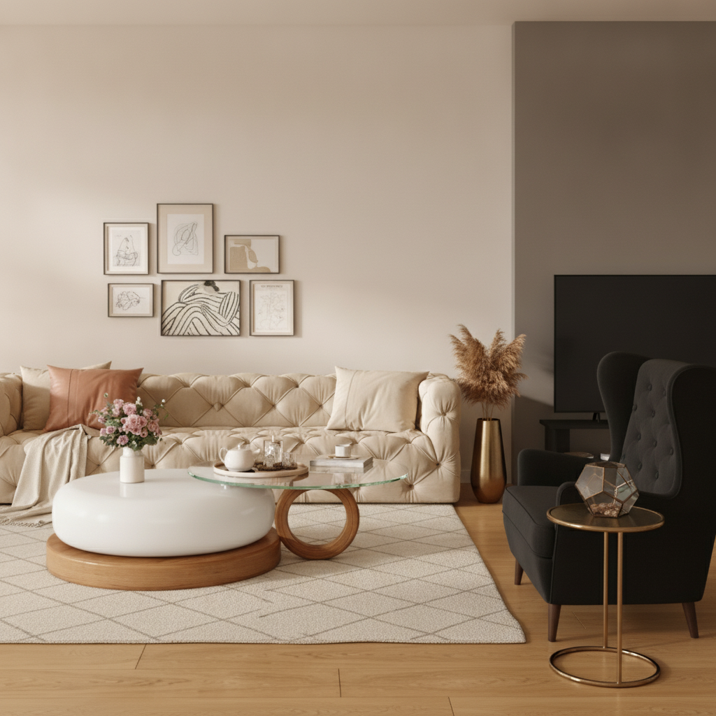 Modern Living Room, Piece by Piece